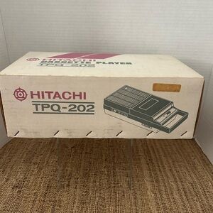 Hitachi Cassette Player Model TPQ-202.  Never Used!! Vintage Retro